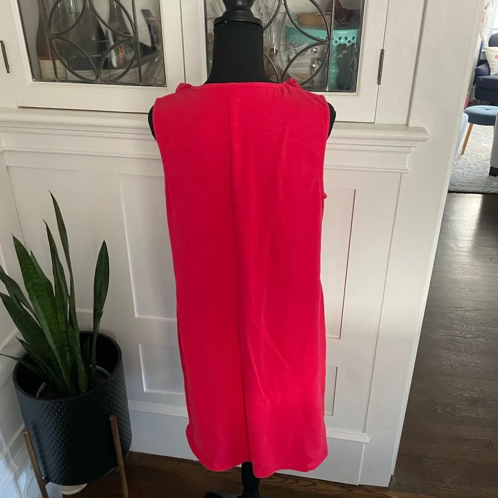 Red cotton Talbots dress - Picture 6 of 6
